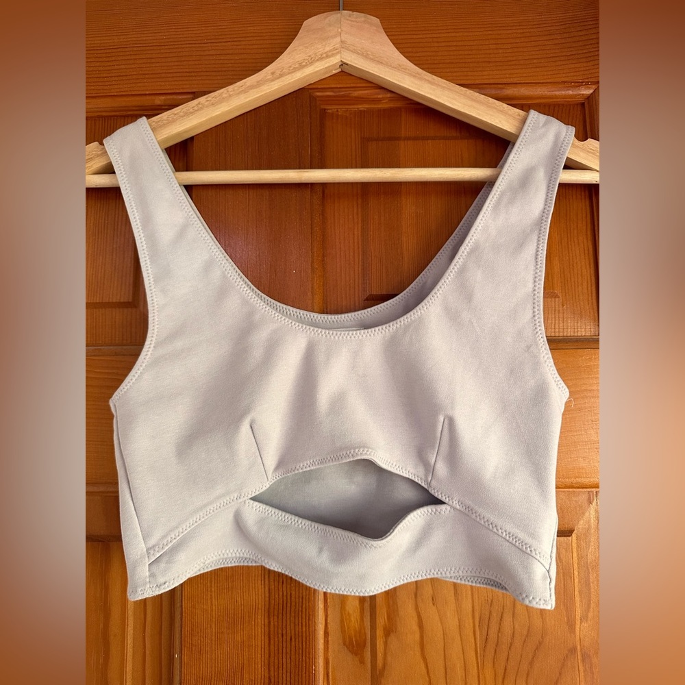 Aritzia Wilfred Free Cutout Shannan Bralette Top Light Lilac Purple
